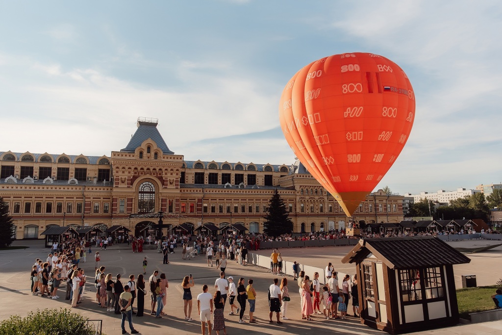 Привязные подъёмы на воздушных шарах стартуют на Нижегородской ярмарке